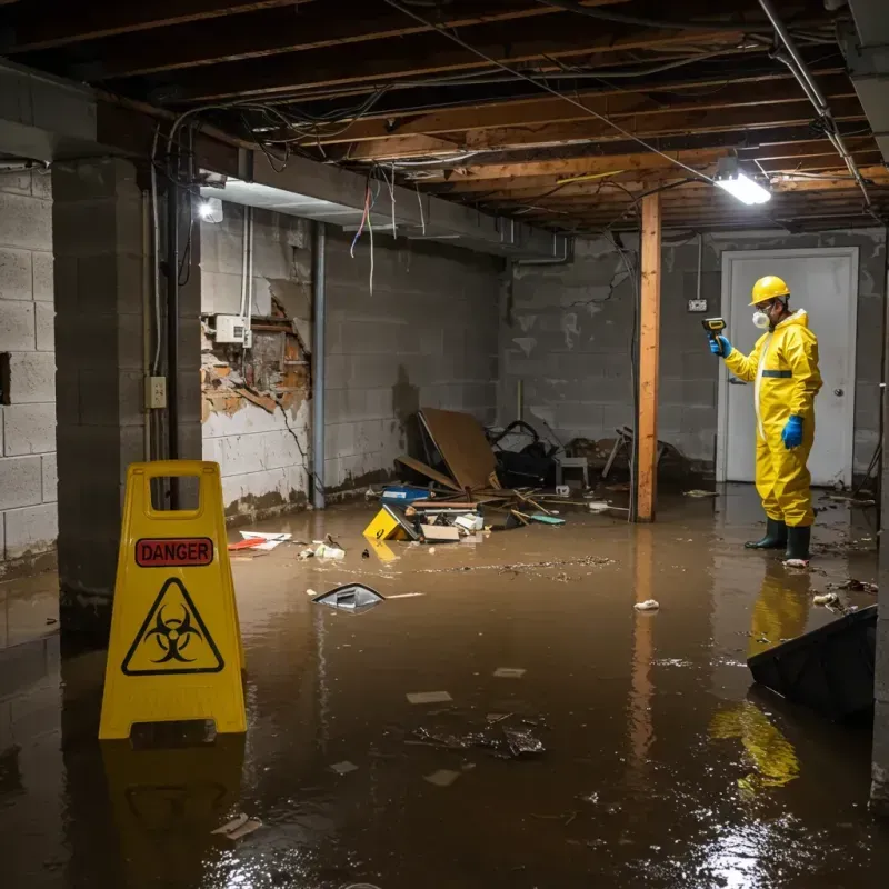 Flooded Basement Electrical Hazard in Rawlins County, KS Property